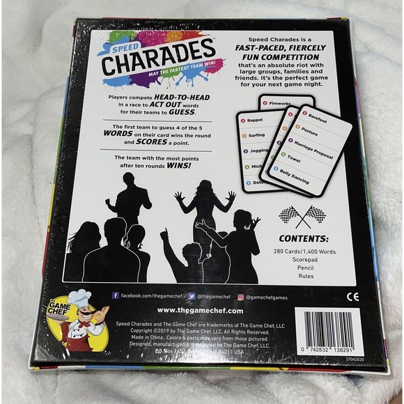 Speed Charades New Sealed Family Friends Board Game 6+ Players 13+ Age - Picture 3 of 5